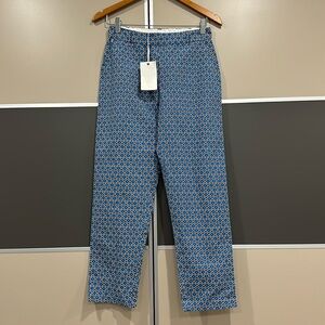 NWT Diplodocus cotton pants blue size elastic waist EU 36 US 4 D7/8043